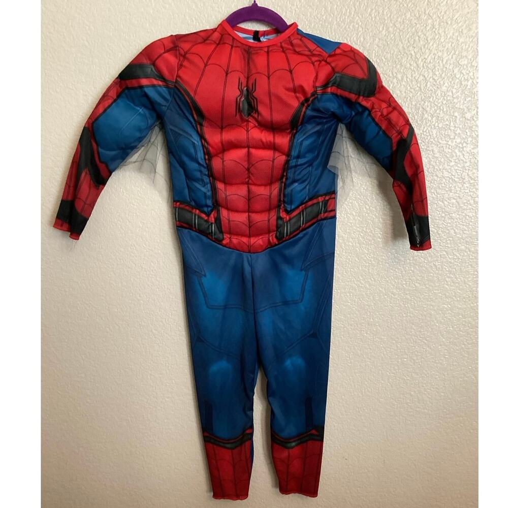 Marvel Spider-Man Deluxe Muscle Chest Child Costume Sz S